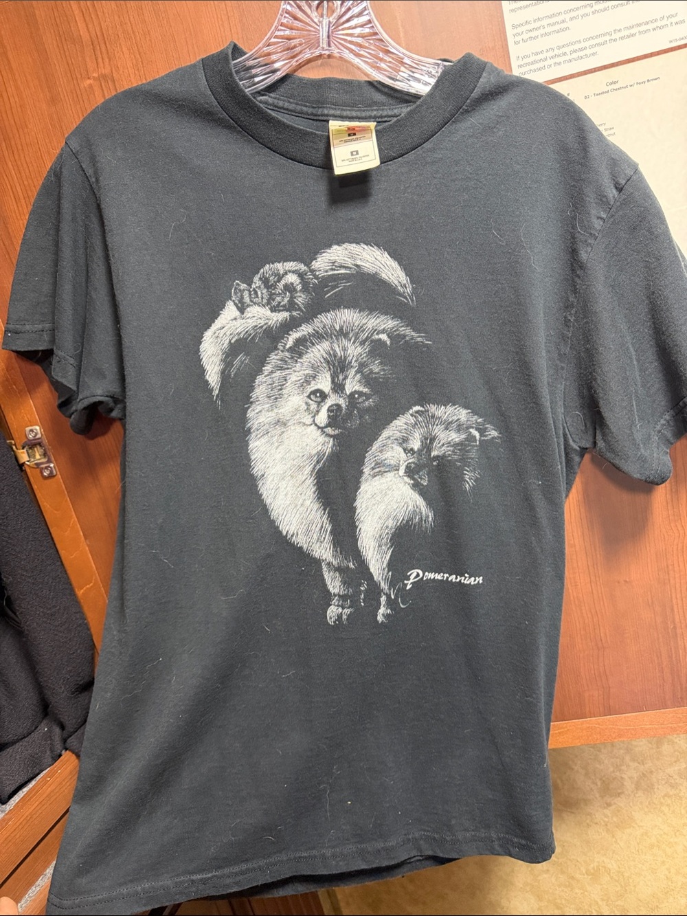 Pomeranians Graphic Tee - Black